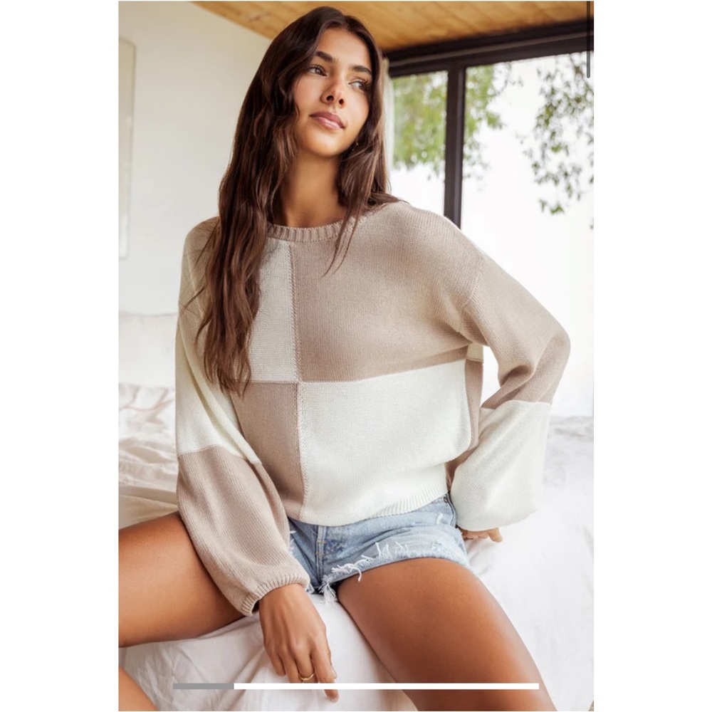 Z Supply Solange Check Sweater